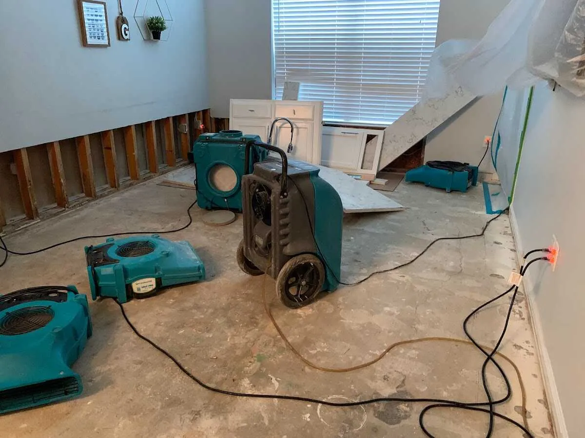 Dehumidifier in flood-cut room for Water Extraction & Removal in Bloomingdale